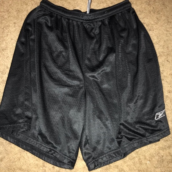 Black Reebok Athletic Mesh Shorts 